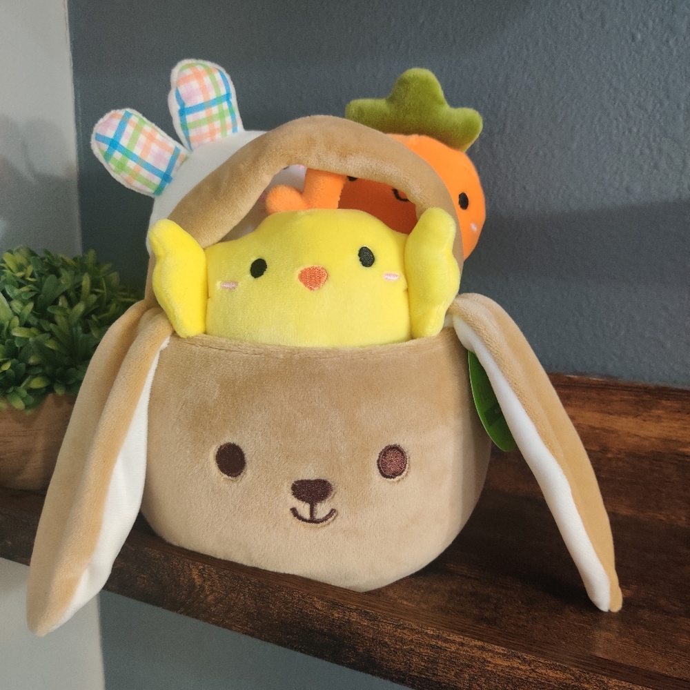 Baby Easter Basket With Plushies Set Of 4 Nwt My First Easter Baby's Stu…